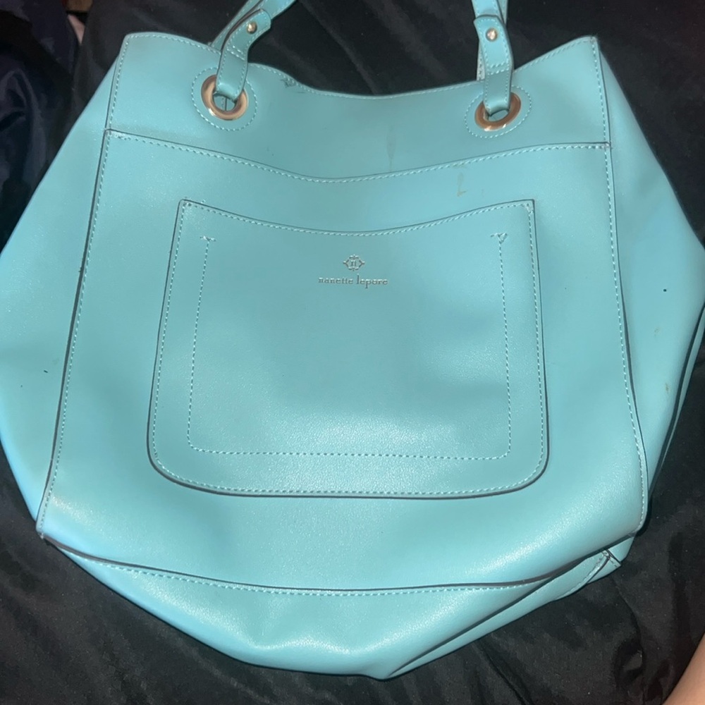 Blue handbag